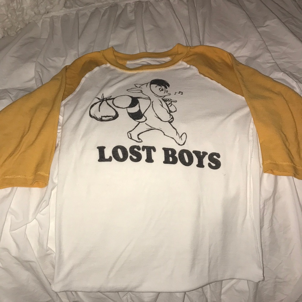 3/4 length sleeve lost boys tee